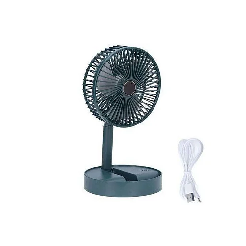 Portable Telescopic Desk and Floor Fan - Multicolor