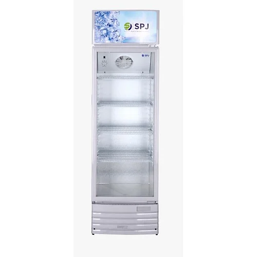 SPJ 400L Beverage Cooler Chiller Showcase Freezer- White (3YRS WRNTY)