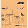 Saachi Stainless Steel Full Gas Stove/Cooker (50x50cm) - Silver Black