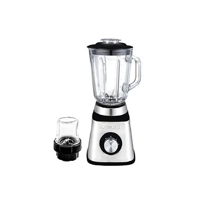 Newal 1.5L Electric Glass Blender With Grinder - Silver