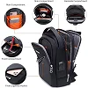 DUSLANG Crossbody Backpack Bag, Shoulder Backpack Chest Bags with USB Charger Port