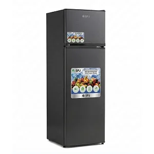 SPJ 189L Double Door Refrigerator / Fridge - Grey
