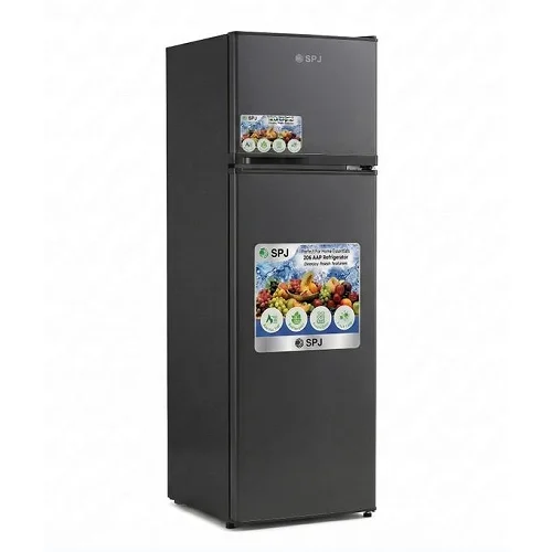 SPJ 189L Double Door Refrigerator / Fridge  - Grey