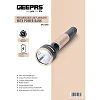 Geepas Rechargeable LED Flashlight with Power Bank, Sturdy Housing with 340 Lumens