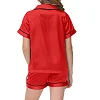 Women's Two Piece Pajama Sleepwear- maroon