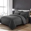 4pcs 6x6 Egyptian Duvet Set With Bedsheet And 2 Pillowcases - Grey