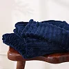 5*6 Soft warm  Fleece Throw Blanket - Blue