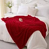 5*6 Soft warm  Fleece Throw Blanket - Maroon