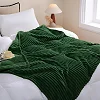5*6 Soft warm  Fleece Throw Blanket - Green