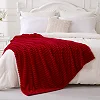 5*6 Soft warm  Fleece Throw Blanket - Maroon