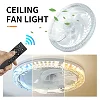 LED Ceiling Fan Lamp With Remote Control - White