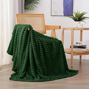 5*6 Soft warm Fleece Throw Blanket - Green