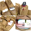 Men Waist Pack Nylon Hiking Water Bottle Phone Pouch - Desert Brown