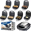 Sonashi 7-in-1 Multi Snack Maker Detachable Sandwich, Grill, Donut, Waffle, Cupcake, Nutty, Omelet Making Plates -Multi