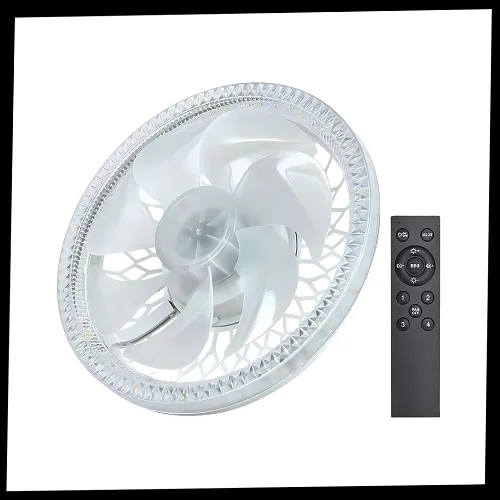 LED Ceiling Fan Lamp With Remote Control for Adjustable Lighting And Speed
