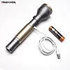 Geepas Rechargeable LED Flashlight with Inbuilt Power Bank, with 340 Lumens