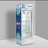 SPJ 300L Beverage Cooler Chiller Showcase Freezer- White