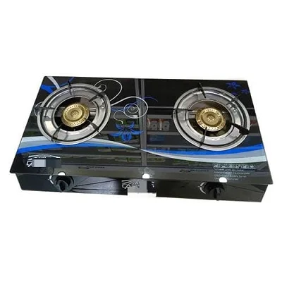 Yes 2 Burner Tempered Glass Gas Stove Burner
