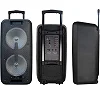 Jazz JZ-2100 Portable Bluetooth Speaker With Built-in Microphones, FM Radio, USB & SD Card Playback