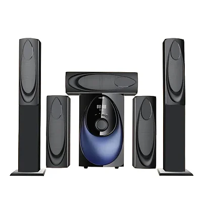 Globalstar GS-2115 5.1 Multimedia Speaker System With Bluetooth, USB, SD card, AUX, and FM radio