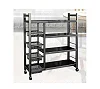 Multifunction kitchen storage rack/ cabinet-black