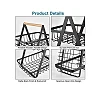 3-Tier Countertop Fruit Basket Bowl Bread Basket Vegetable Holder Kitchen Storage, Black (Copy)