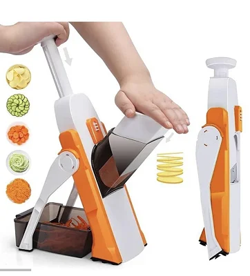 Potato Slicer, Chopper For Vegetable &amp; Fruits Chopper Cutter With Stainless Steel Blade