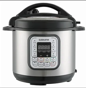 Global Star ELECTRIC PRESSURE COOKER (6L) - Silver