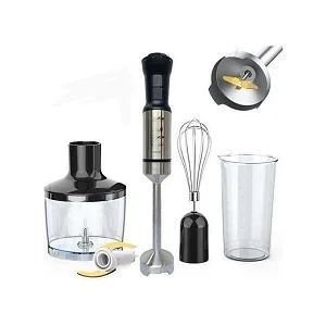 Hoffmans 4 in 1 Electric Hand Blender - Silver