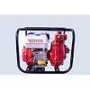 Honda High Pressure Petrol Engine Surface Water Pump – 3 Outlets Up To 200M - Red/white
