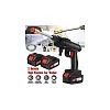 Portable Cordless High Pressure Car Washer with 2 Batteries - Multicolor