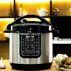Geepass 14-in-1 Multi Cooker, 8Liter Electric Pressure Cooker - Silver