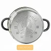 Kaisa Villa 3 Pieces Cookware Set With Covers 5 Layers Bottom-silver