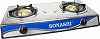 Sonashi Double Gas Stove with Electronic Ignition System Stainless steel