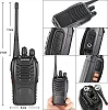 Baofeng Walkie Talkie ( 1 Pair ) Radio Call BF-888S With, USB-C Charge Port, Two-Way Pair Of Two - Black