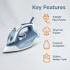 Midea High-Power Steam Iron with Ceramic Soleplate (Model: YPJ26A1W) 3100W - Grey