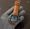 Casio Men's World Time Leather Strap Quartz Watch - Brown