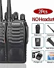 Baofeng Walkie Talkie ( 1 Pair ) Radio Call BF-888S With, USB-C Charge Port, Two-Way Pair Of Two - Black