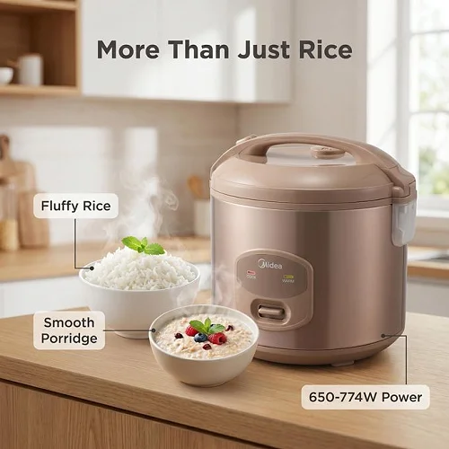 Midea Electric Rice Cooker 1.8L- Brown