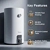 Midea 80L Electric Storage Water Heater D8015FN - White(7 year waranty）