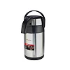 Sonashi 5Liters Hot & Cold Airpot Flasks with Stainless Steel Insulation Easy to Clean Flask with Pump Lid Hot/Cold 18 & 24 Hours Retention Pump Flask for Cold Drinks, Tea, Coffee SVF5000 -Silver