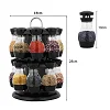 Spice Carousel Rotatable Spice Rack with 16 spice jars