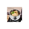 7L Stainless Steel Non Electric Pressure Cooker Mini Pressure Cooker for Induction Gas And Electric Stoves With Ergonomic Handle and Security Guard-Silver