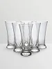 6 Piece set of Clear Long Cocktail Juice Glasses