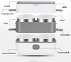 Food storage container lunch box Portable Box Removable 304 Stainless Steel