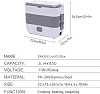 Portable Electric Lunch Box Heating Food Steamer Container-White.