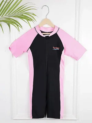 Girls Swimsuit Set, Swimwear Costume  (7 - 15 Yrs) - Pink
