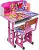 Educational Study Table and Chair set for Kids - (Baby Pink)