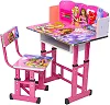 Study desk & chair for kids Adjustable Kids Study Desk Set - Pink
