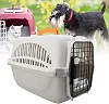 Dog Carrier, Travel Pet Carrier Plastic Pet Box Ventilated Crate